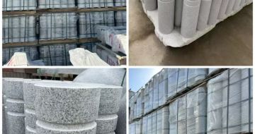 乌鲁木齐 芝麻白花岗岩挡车柱、隔离柱多少钱