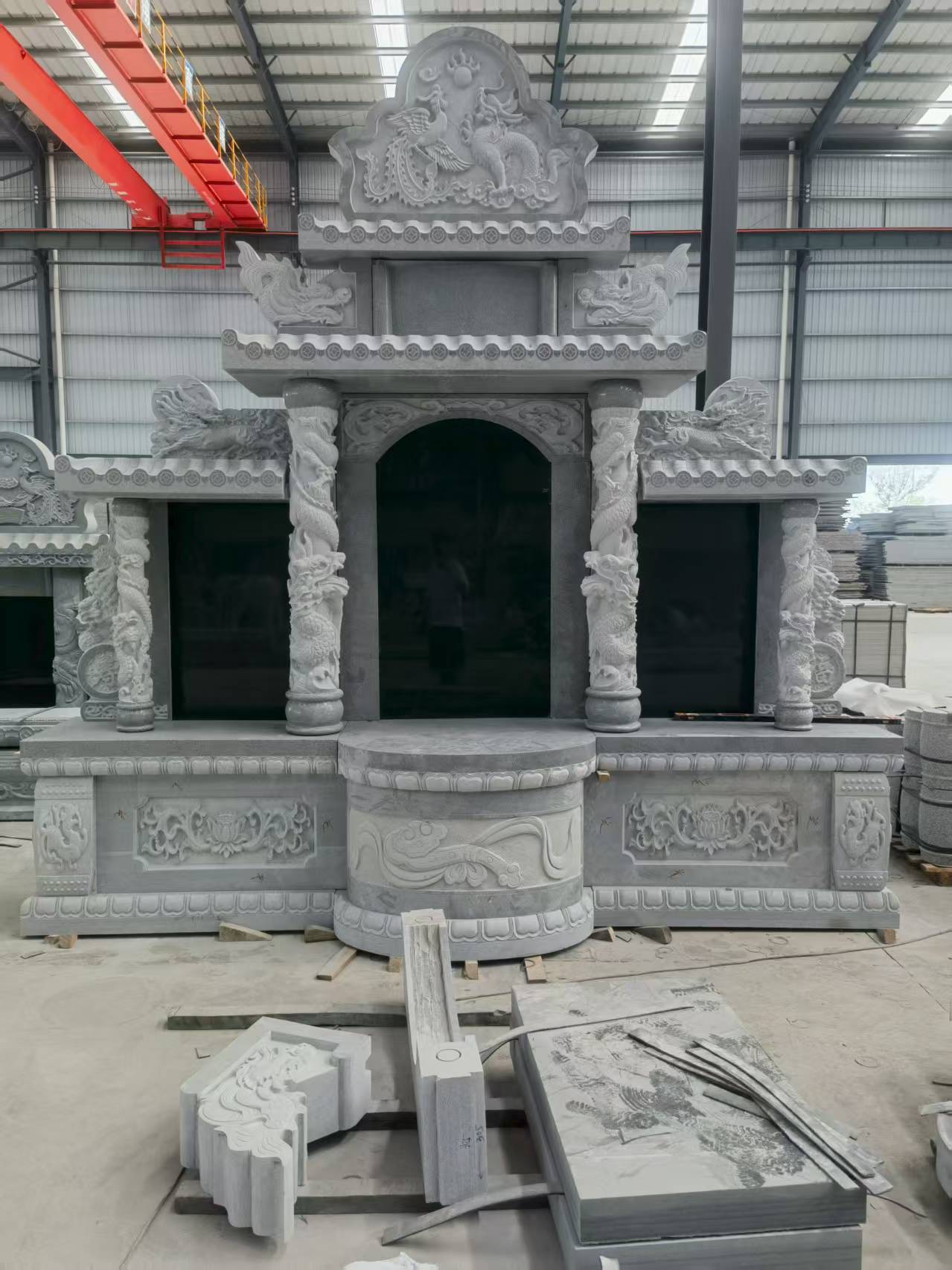 乌鲁木齐 芝麻灰高档墓碑，土墓，可定制